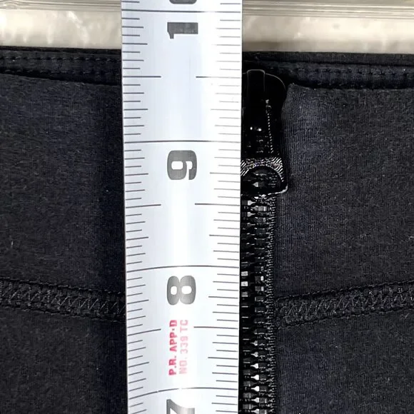 FP Movement Sz M Betty Legging Black Pink Zippers Yoga Dance Surf Run - Picture 10 of 10